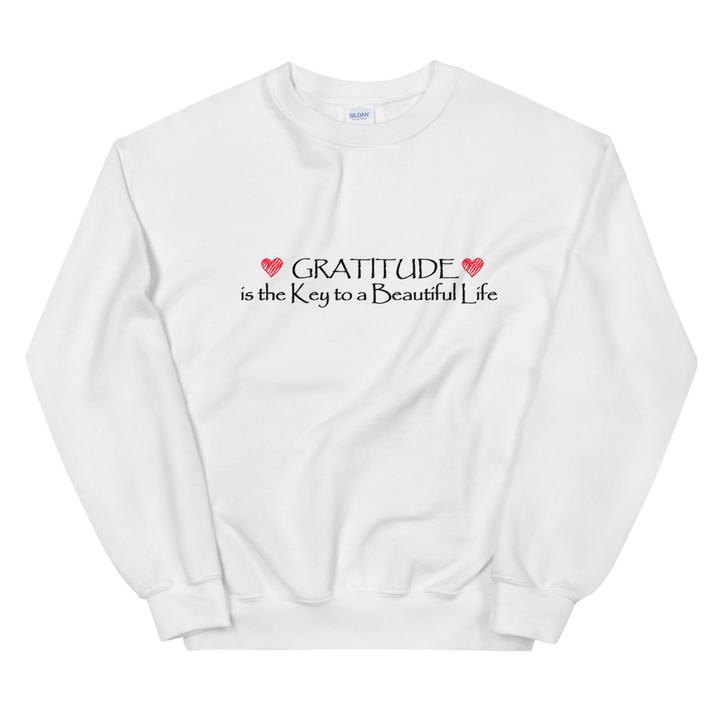 Unisex Heavy Blend Crewneck Sweatshirt (Gratitude is the Key to a Beautiful Life)