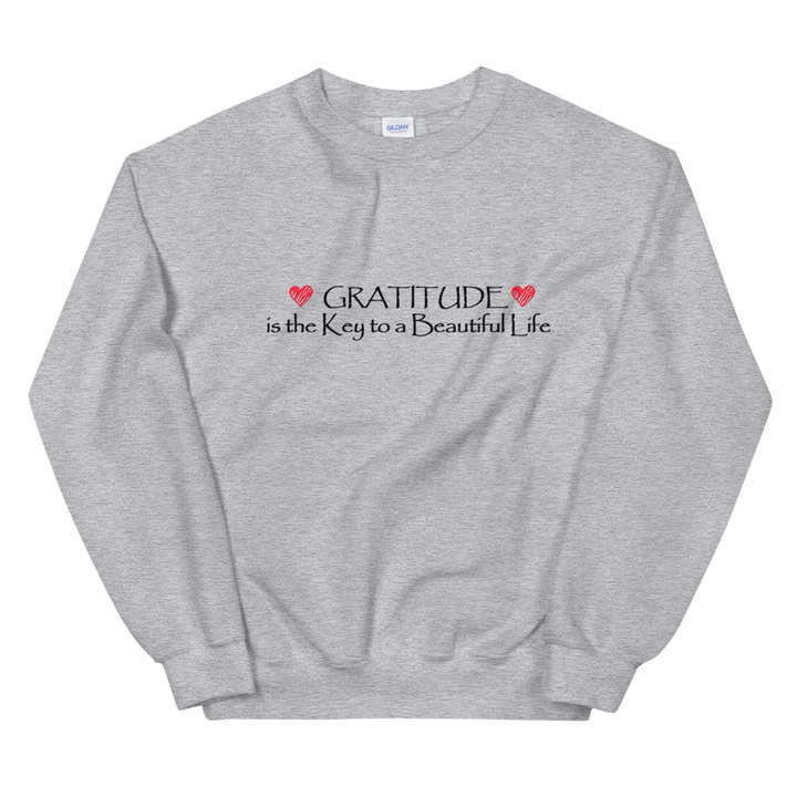 Unisex Heavy Blend Crewneck Sweatshirt (Gratitude is the Key to a Beautiful Life)