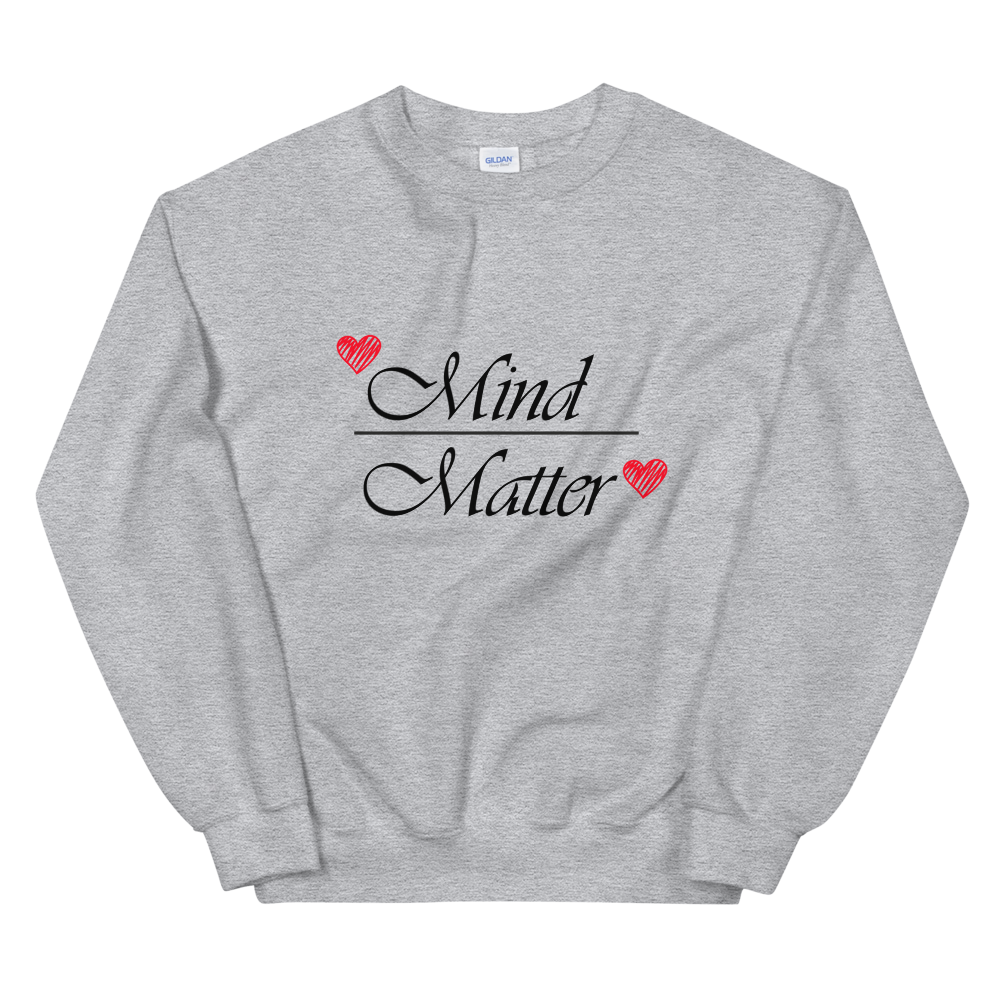 Unisex Heavy Blend Crewneck Sweatshirt (Mind over Matter)