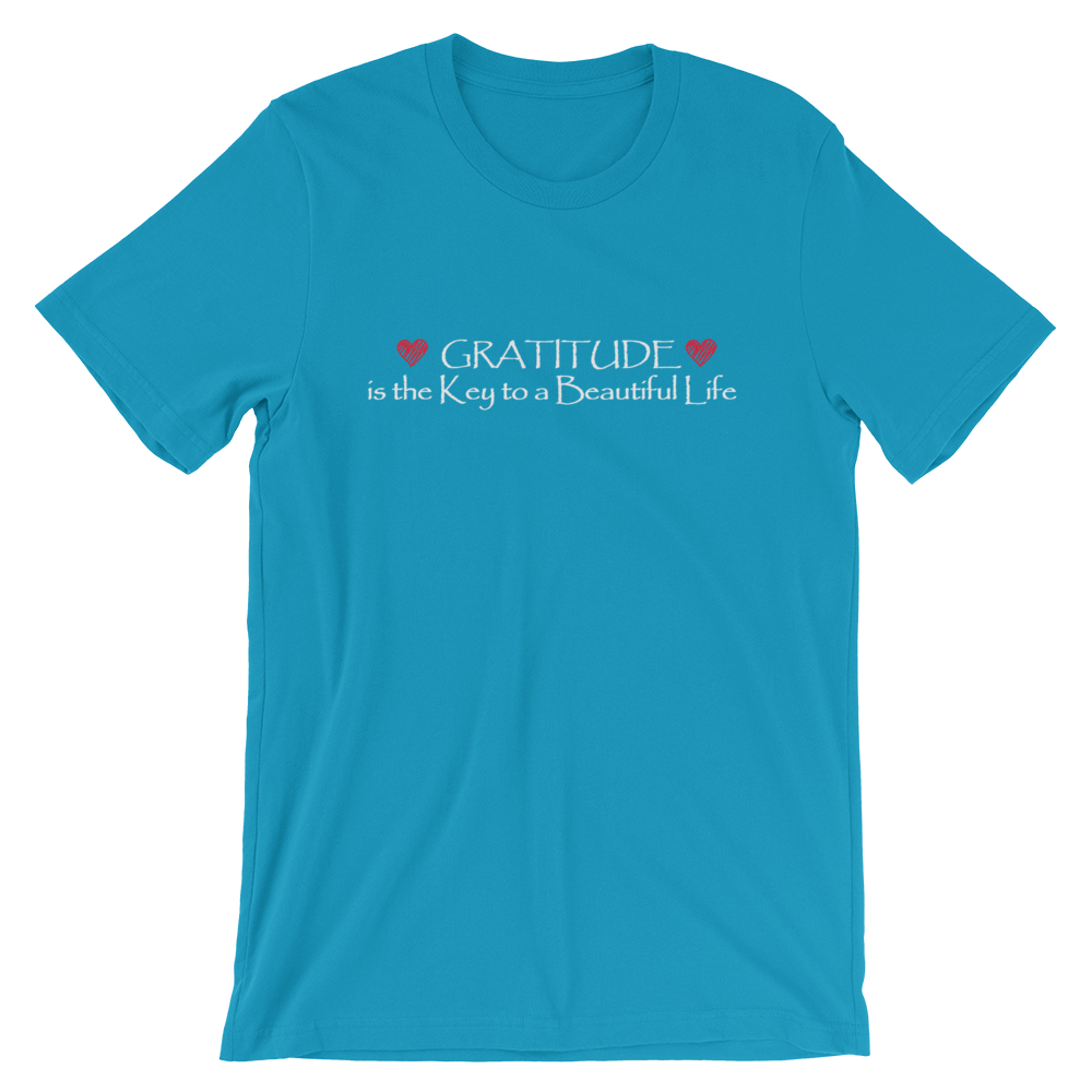 Short-Sleeve Unisex T-Shirt (Gratitude is the Key to a Beautiful Life)