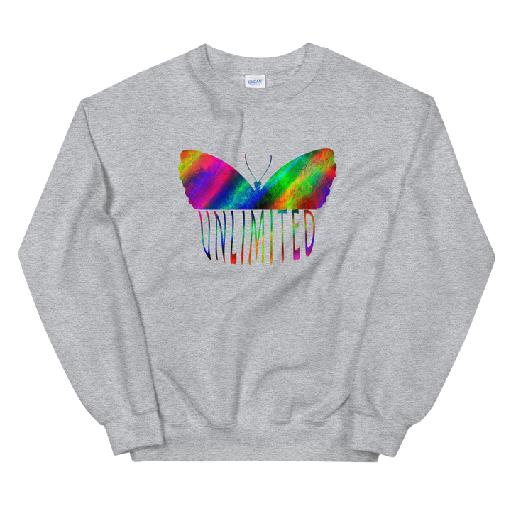 Unisex Heavy Blend Crewneck Sweatshirt (Unlimited - butterfly)