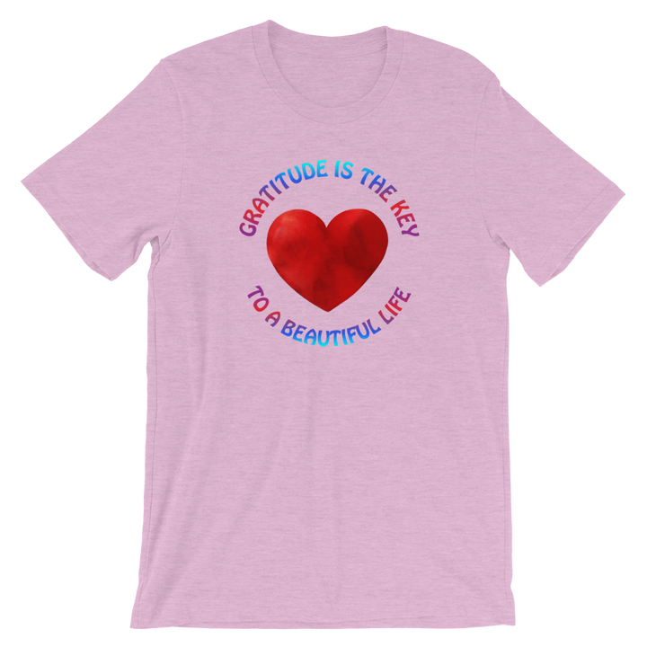 Short-Sleeve Unisex T-Shirt (Gratitude is the Key to a Beautiful Life)