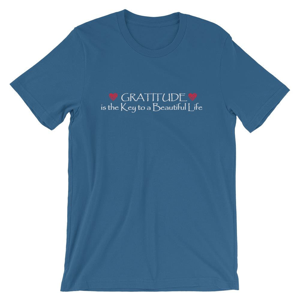 Short-Sleeve Unisex T-Shirt (Gratitude is the Key to a Beautiful Life)