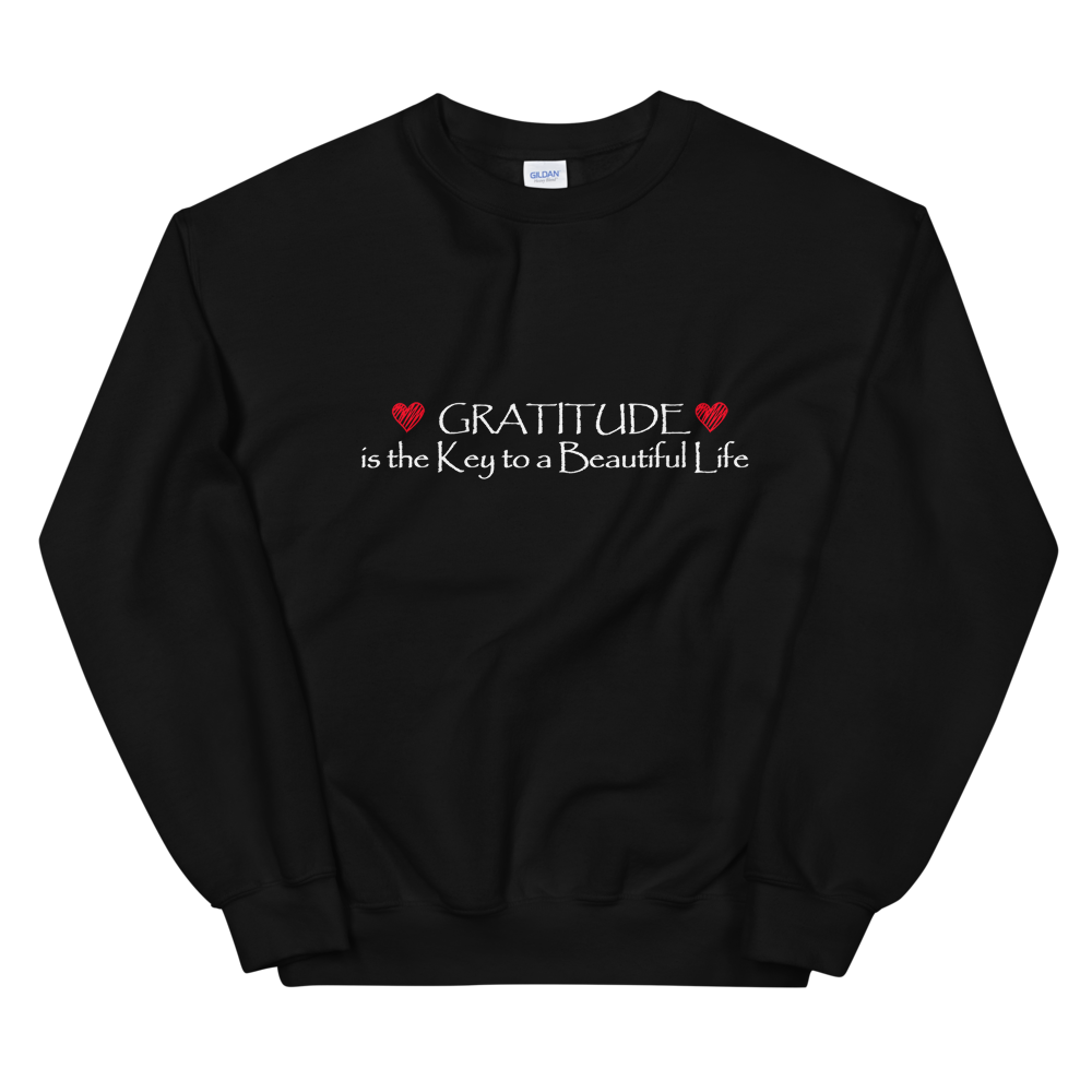 Unisex Heavy Blend Crewneck Sweatshirt (Gratitude is the Key to a Beautiful Life)
