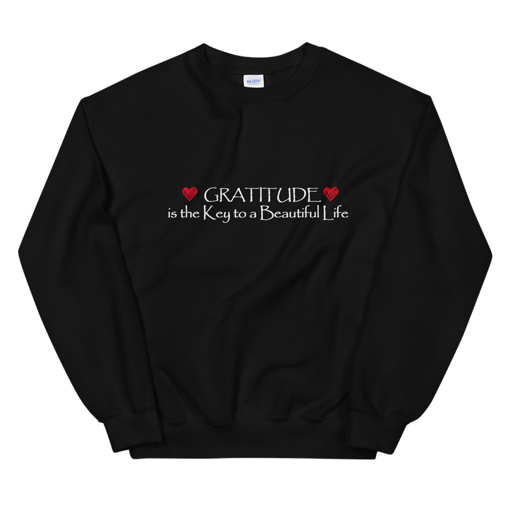 Unisex Heavy Blend Crewneck Sweatshirt (Gratitude is the Key to a Beautiful Life)