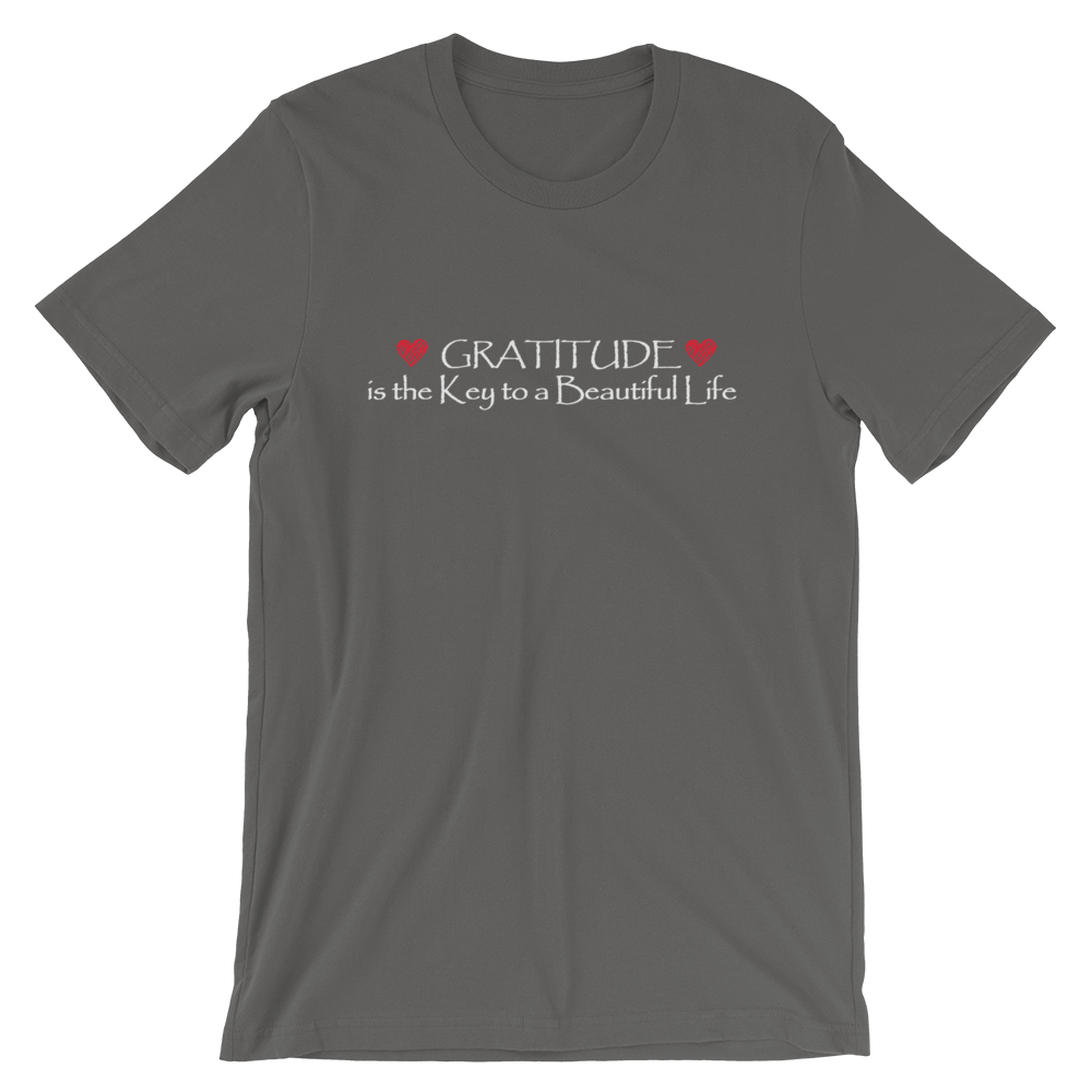 Short-Sleeve Unisex T-Shirt (Gratitude is the Key to a Beautiful Life)