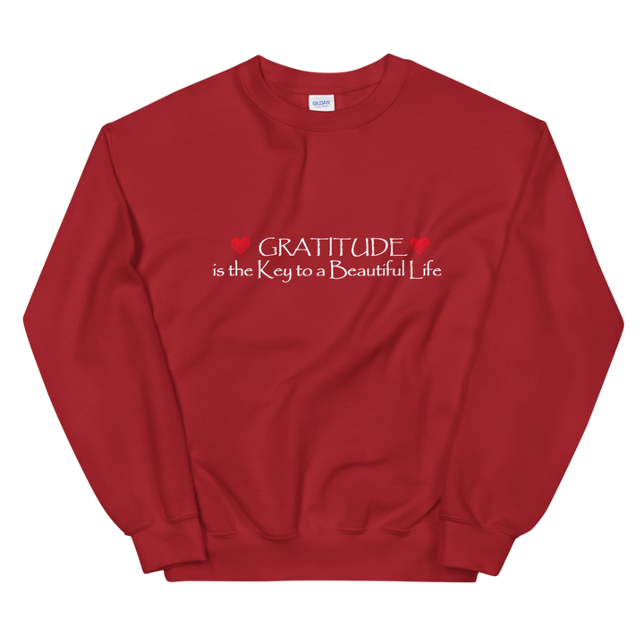 Unisex Heavy Blend Crewneck Sweatshirt (Gratitude is the Key to a Beautiful Life)