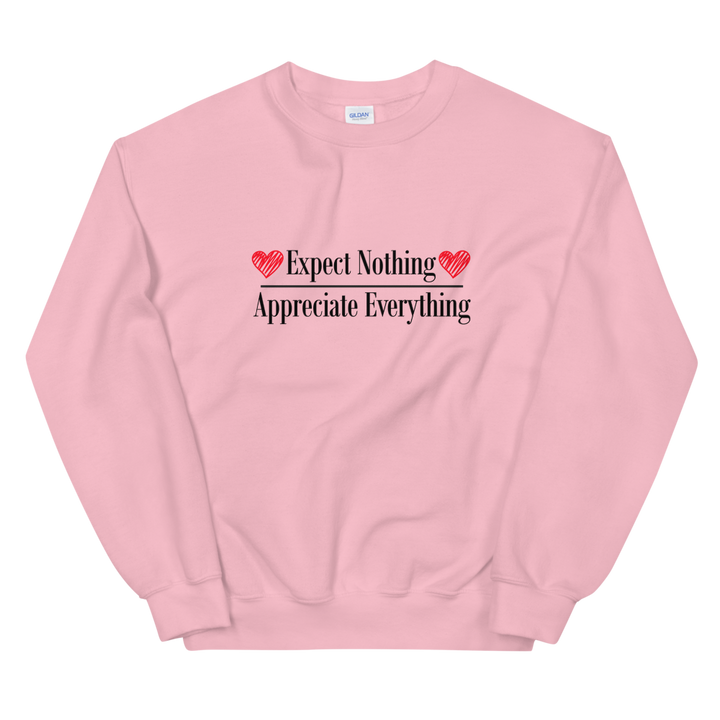 Unisex Heavy Blend Crewneck Sweatshirt (Expect Nothing/Appreciate Everything)