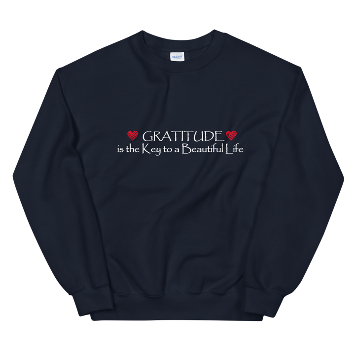 Unisex Heavy Blend Crewneck Sweatshirt (Gratitude is the Key to a Beautiful Life)