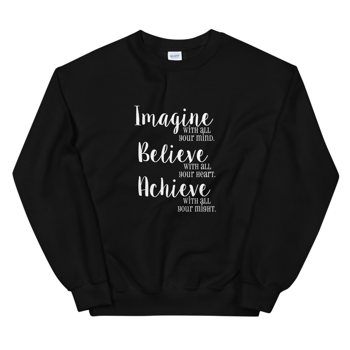 Unisex Heavy Blend Crewneck Sweatshirt (Imagine/Believe/Achieve)