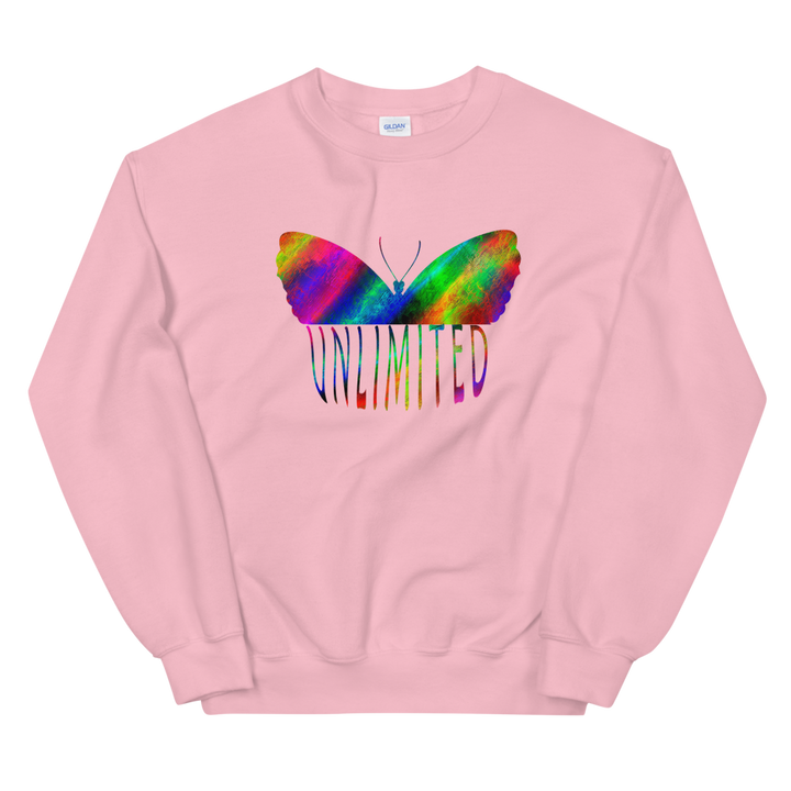 Unisex Heavy Blend Crewneck Sweatshirt (Unlimited - butterfly)