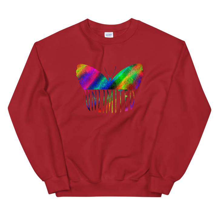 Unisex Heavy Blend Crewneck Sweatshirt (Unlimited - butterfly)