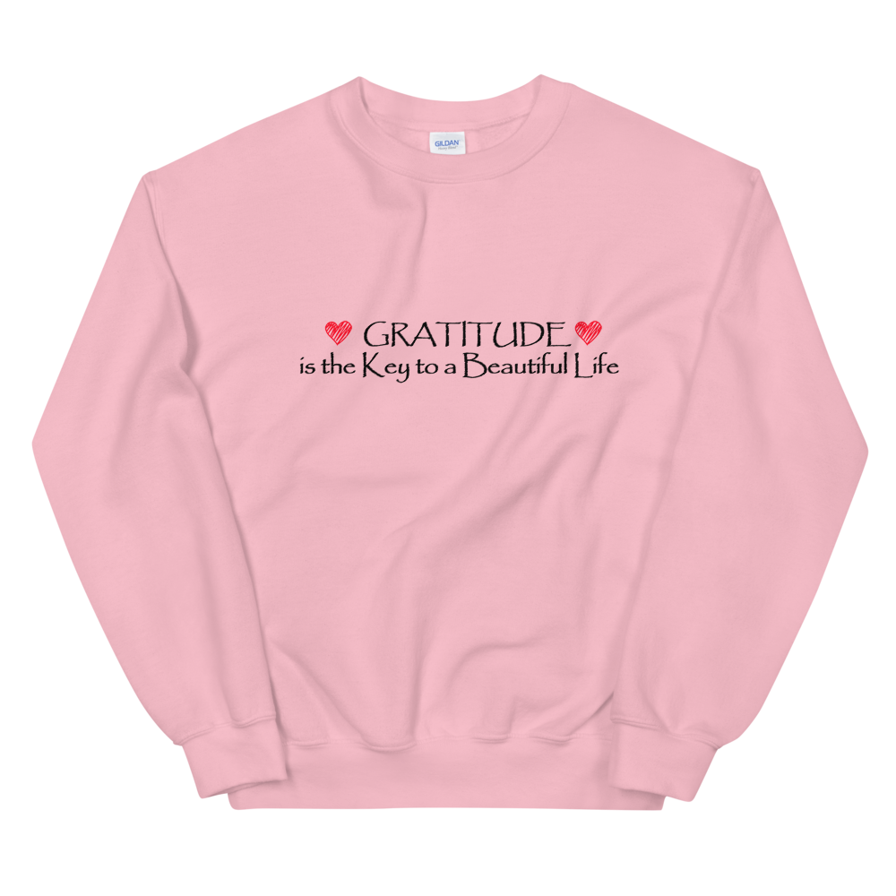 Unisex Heavy Blend Crewneck Sweatshirt (Gratitude is the Key to a Beautiful Life)